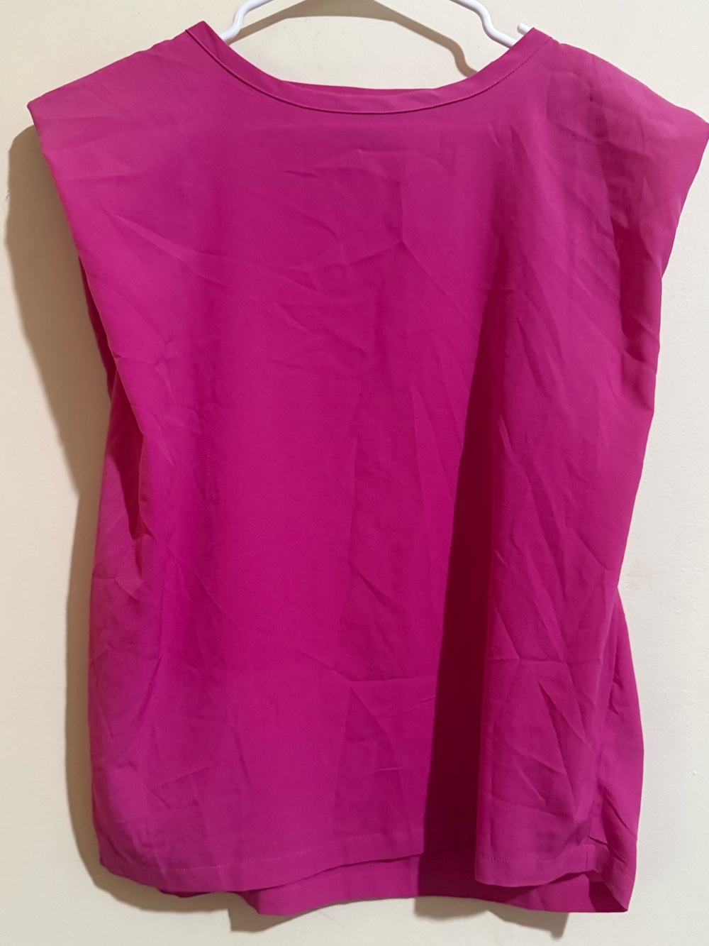 French Connection Sleeveless Tank Top in Bright Fuchsia